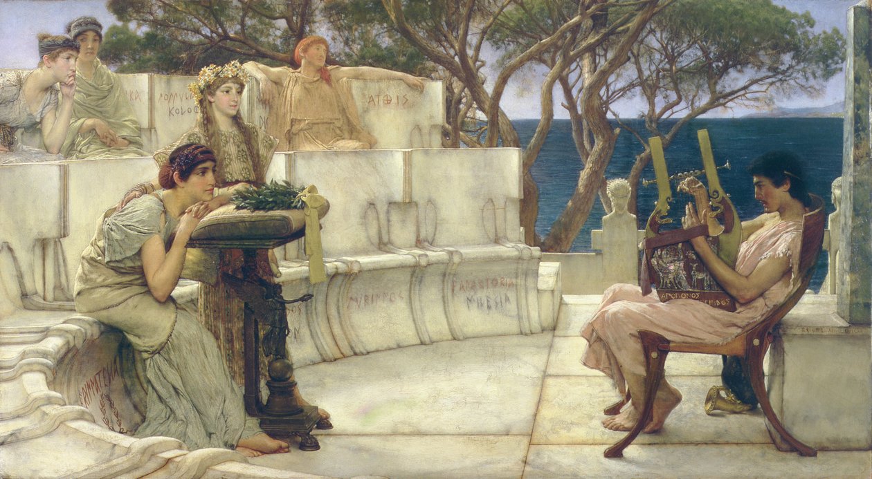 Sappho and Alcaeus, 1881  by Lawrence Alma Tadema