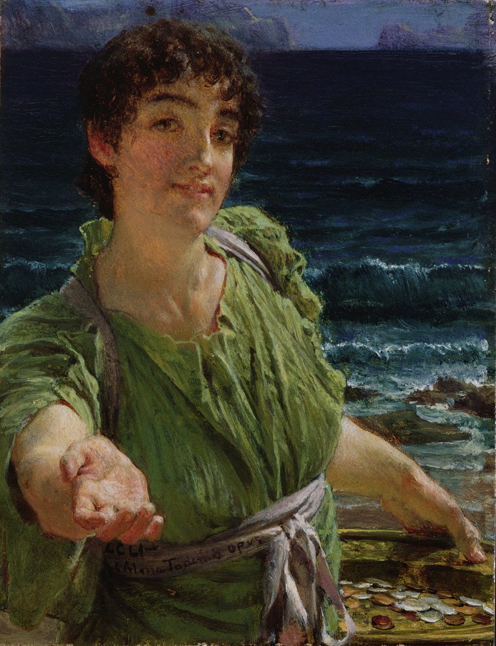 ಉನಾ ಕ್ಯಾರಿಟಾ, 1883 ಟರ್ಕ್ by Lawrence Alma Tadema