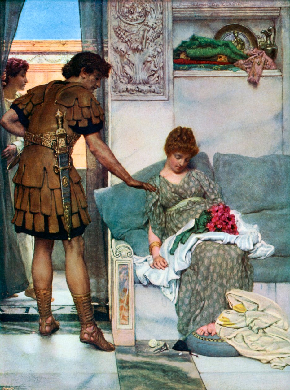 Sessiz Bir Selamlama, 1908-1909. by Lawrence Alma Tadema