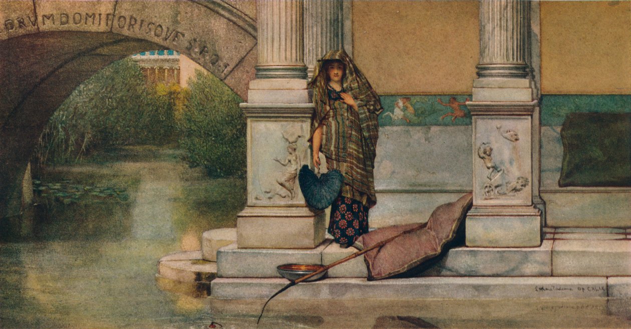 Balık tutma, 1875 by Lawrence Alma Tadema