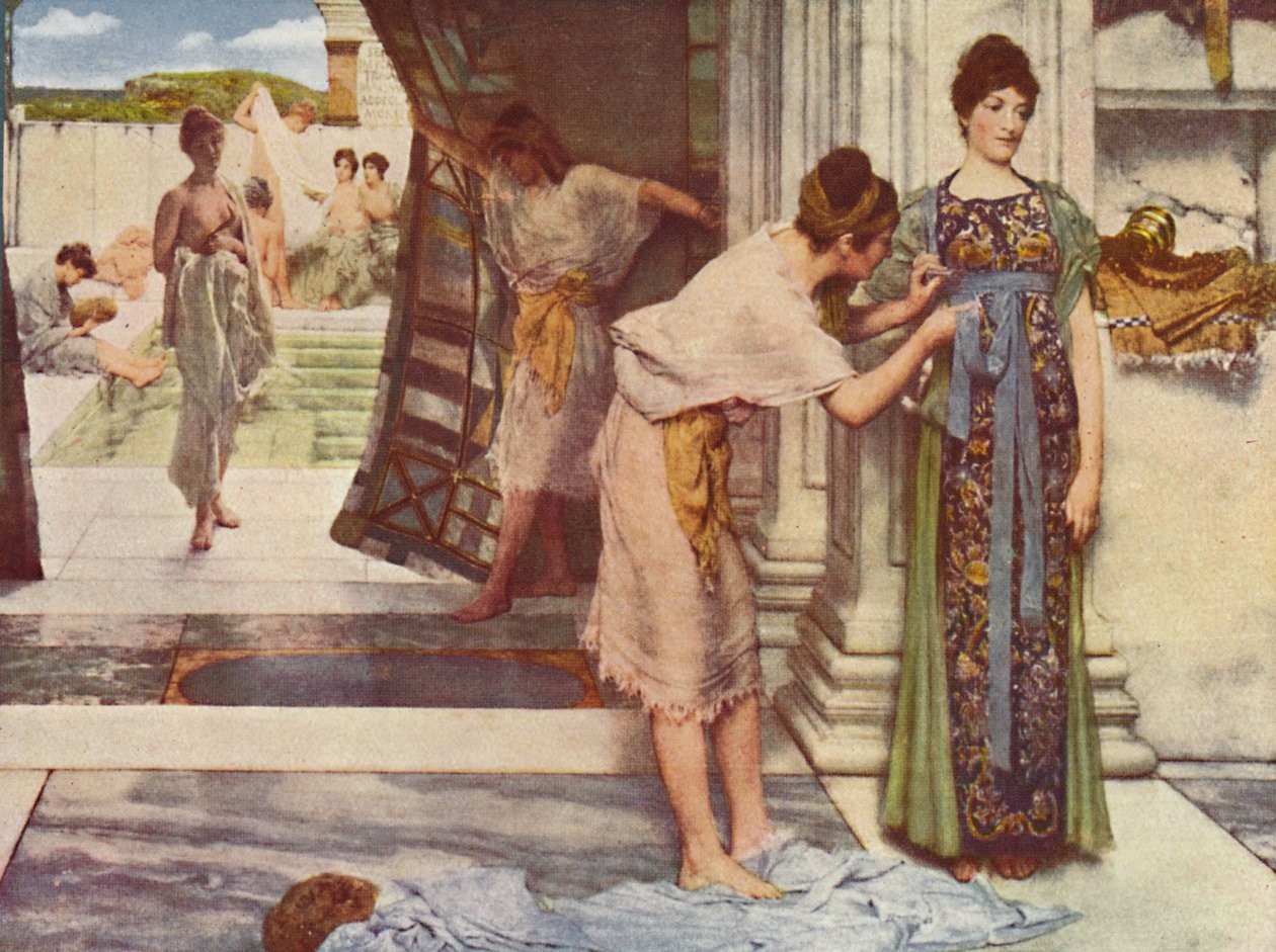 Frigidarium, 1890. by Lawrence Alma Tadema