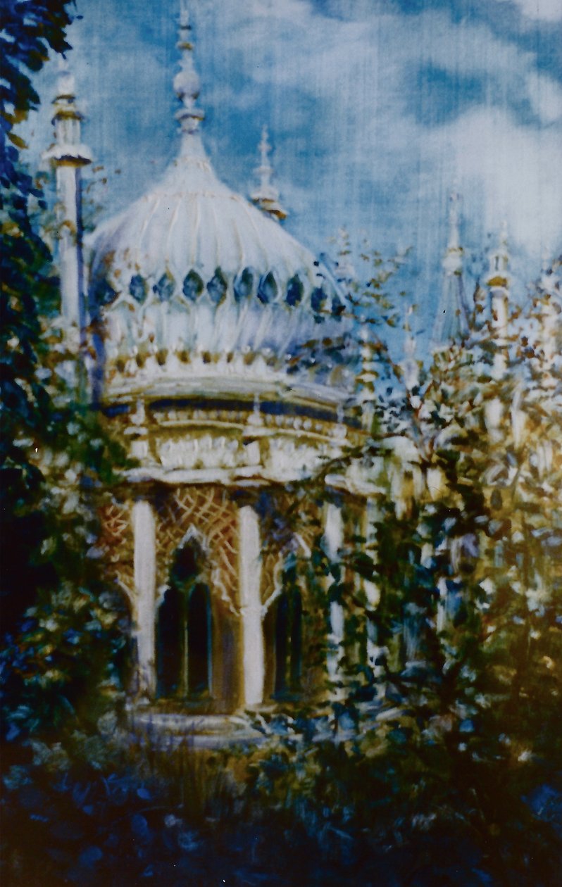 Brighton Pavilion, 2000 (kağıt üzerine yağlı boya) by Lee Campbell