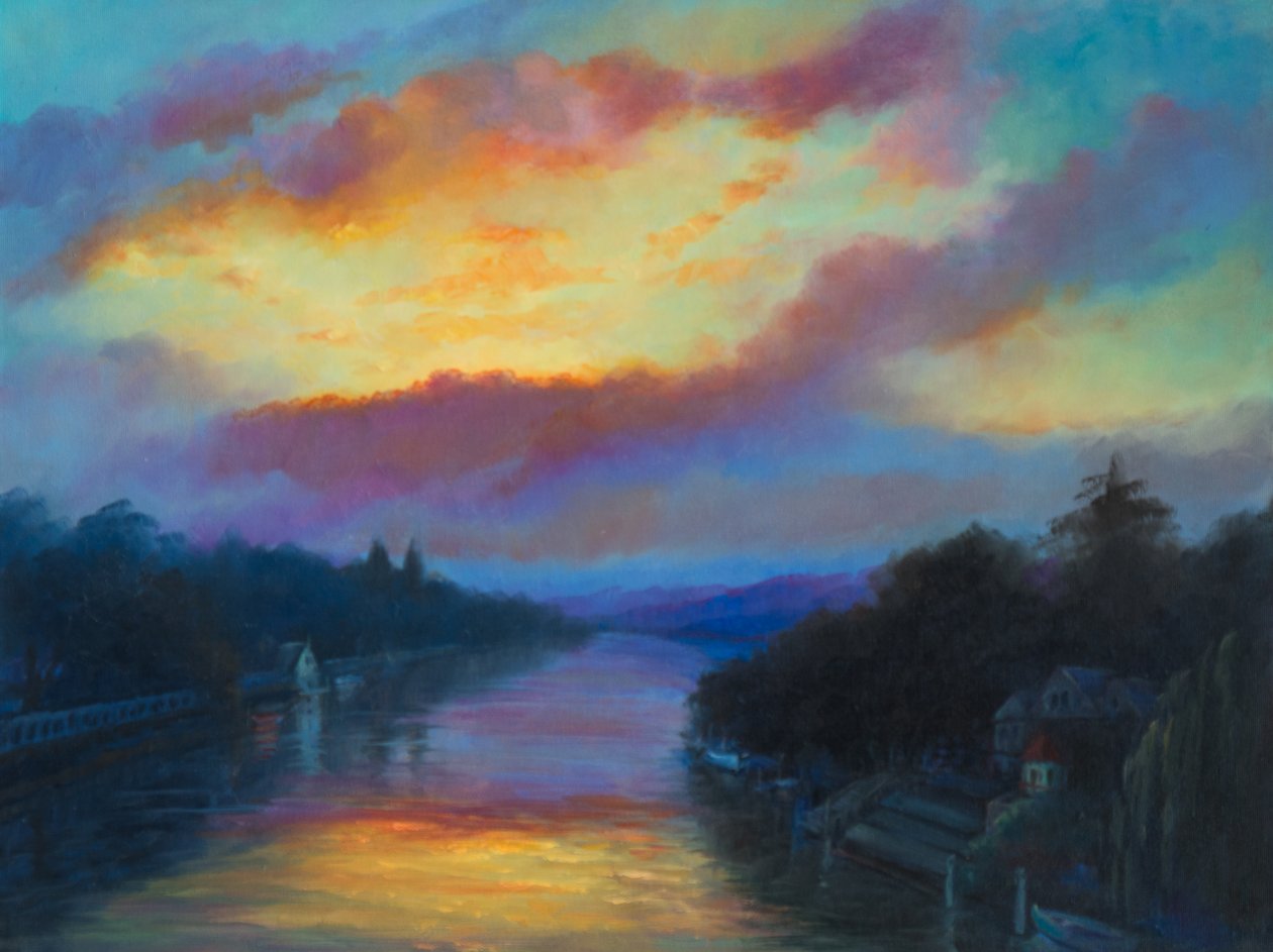Eel Pie Adası Gün Doğumu, 2017, by Lee Campbell