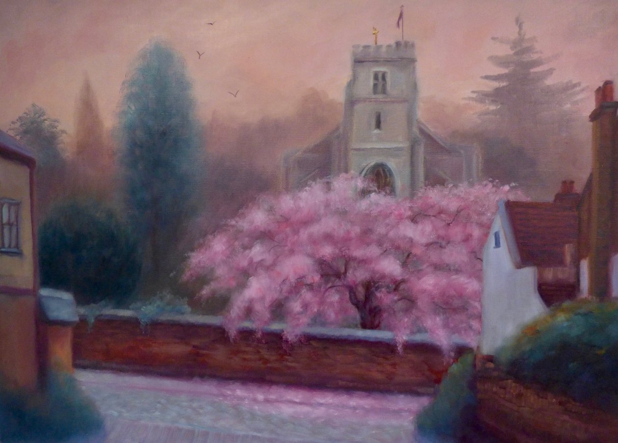 St Marys Spring, 2019, (keten üzerine yağ) by Lee Campbell