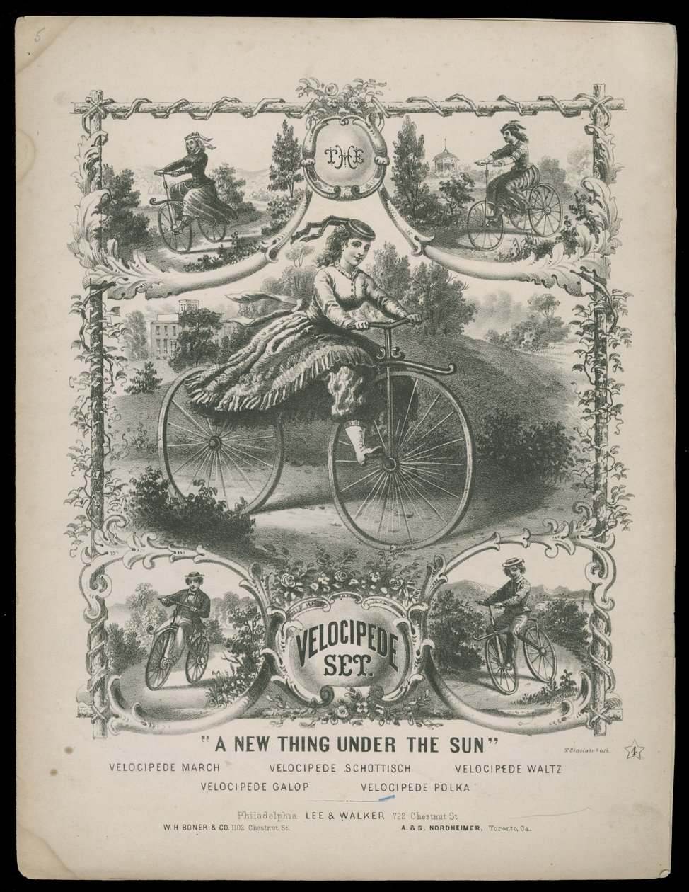 Velocipede Seti, c.1770-1959 (baskı) by Lee & Walker