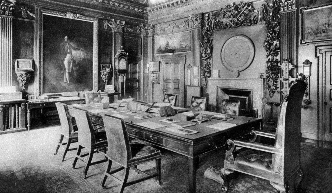 Amirallik Yönetim Kurulu Odası, Londra, 1926-1927. by Lemere