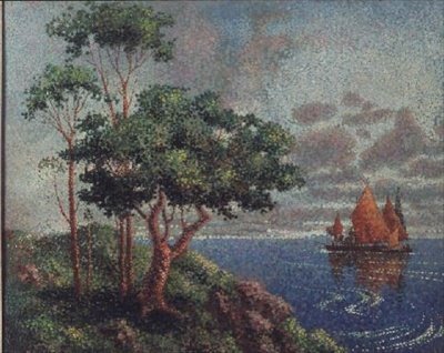 Yelkenli Tekneler, 1887 by Leo Gausson
