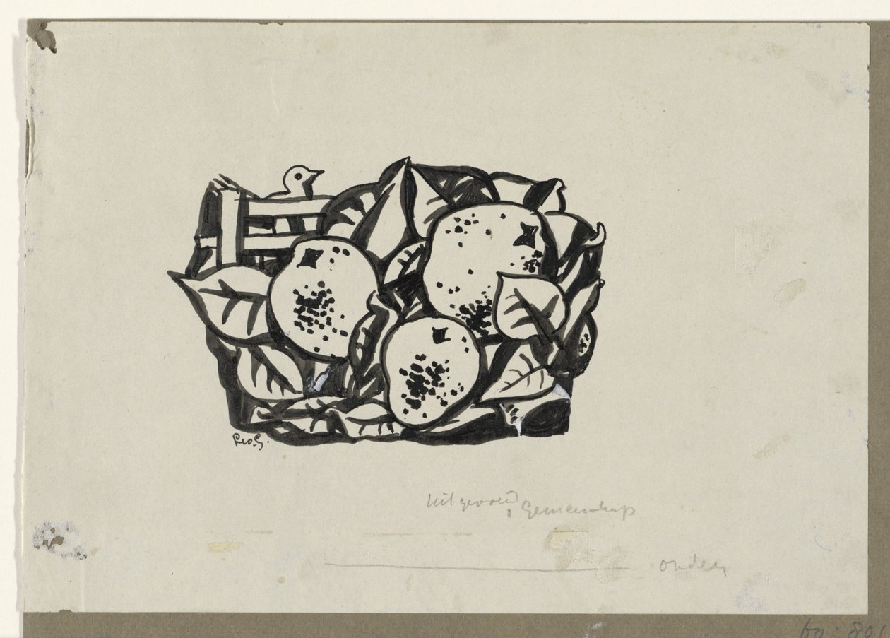 üç armut by Leo Gestel (signed by artist)