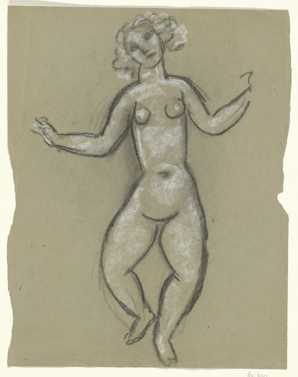 dans eden kadın çıplak by Leo Gestel