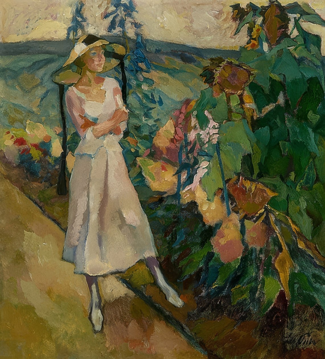 Gautinger Garten. 1920 by Leo Putz