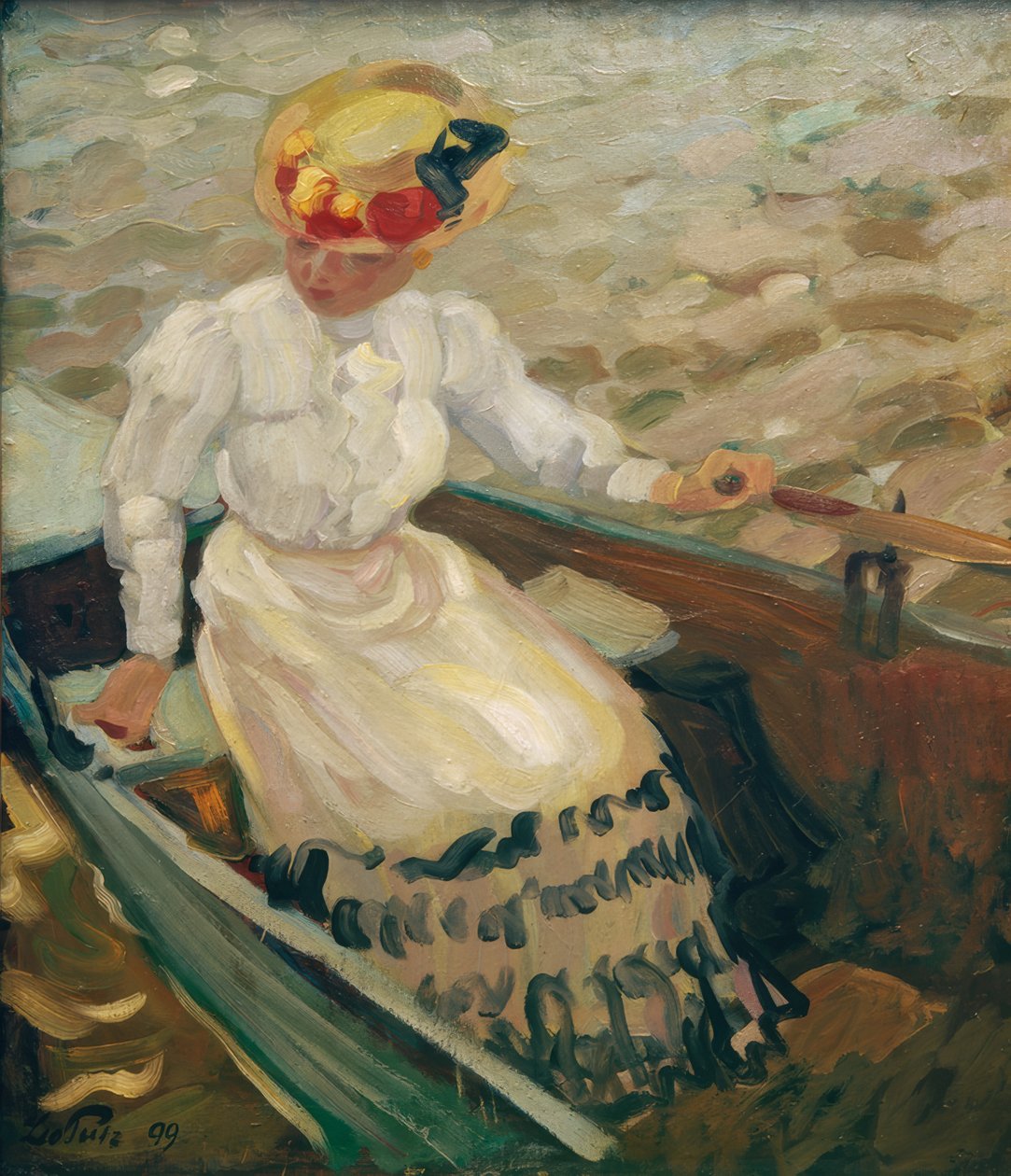 Teknedeki kız by Leo Putz