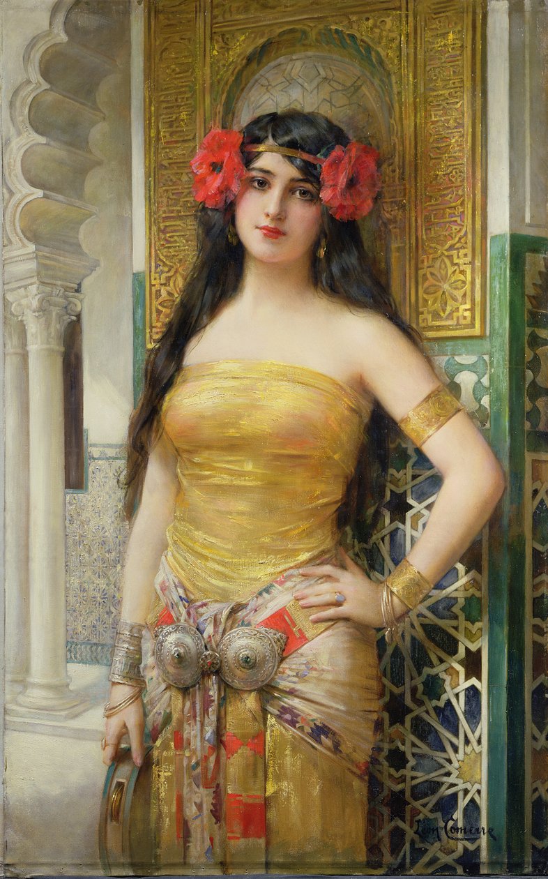 oryantal kadın by Leon Francois Comerre
