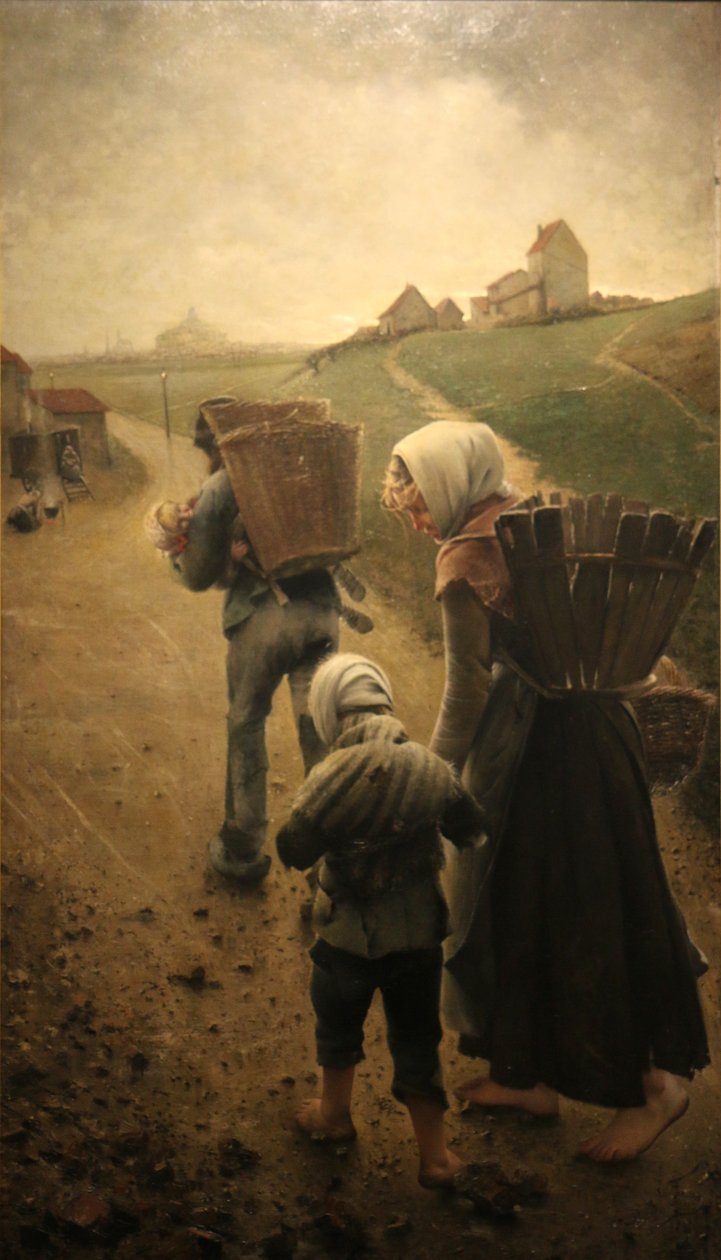 Türkçe: Tebeşir satıcıları-Akşam Nederlands: De Krijtverkopers-Avondn by Léon Frédéric