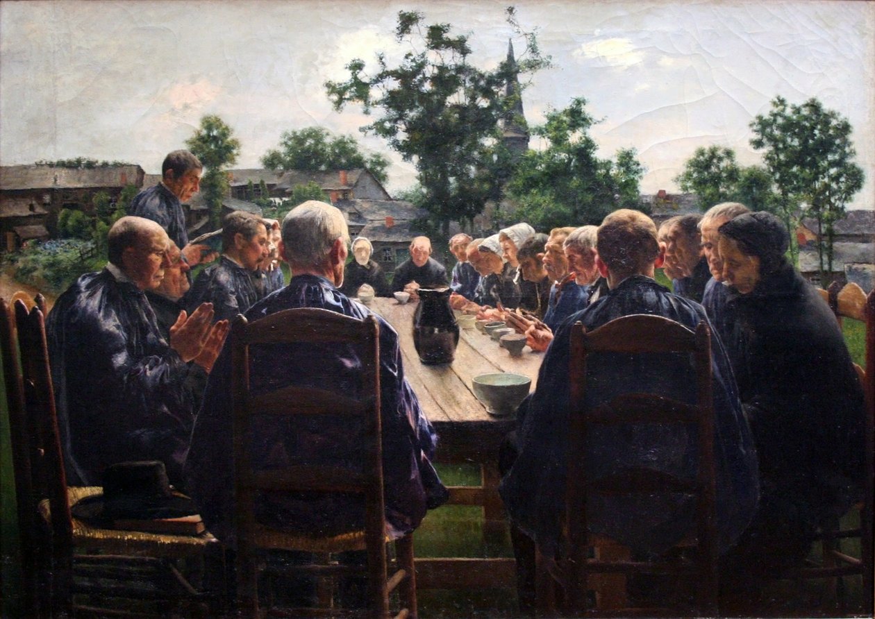 Cenaze Yemeği by Léon Frédéric