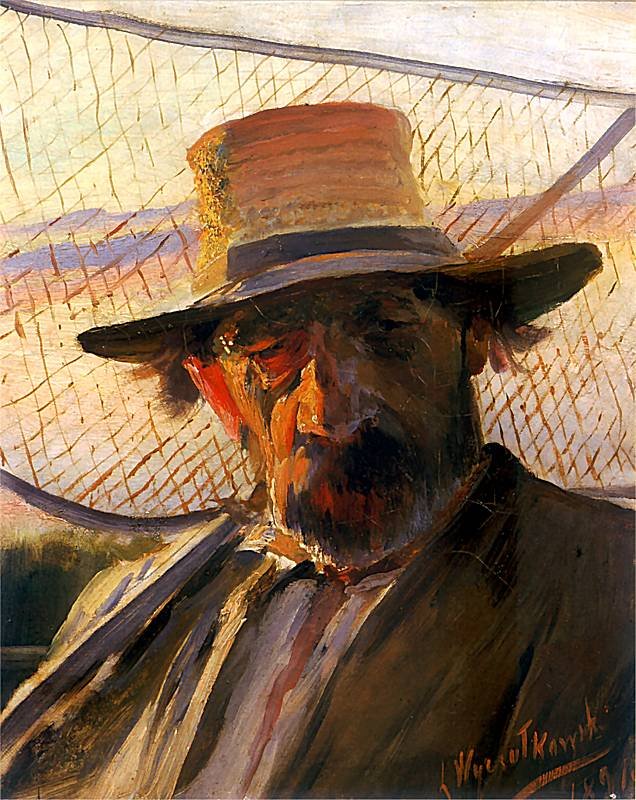 Rybak.nİngilizce: Fisherman.n by Leon Wyczokowski