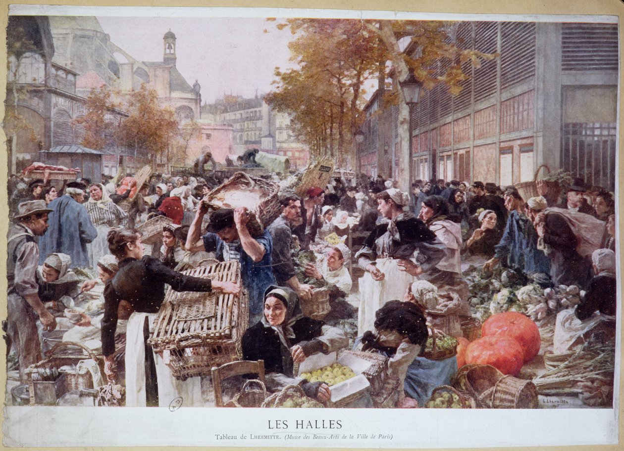 Les Halles, 1893 by Leon Augustin Lhermitte