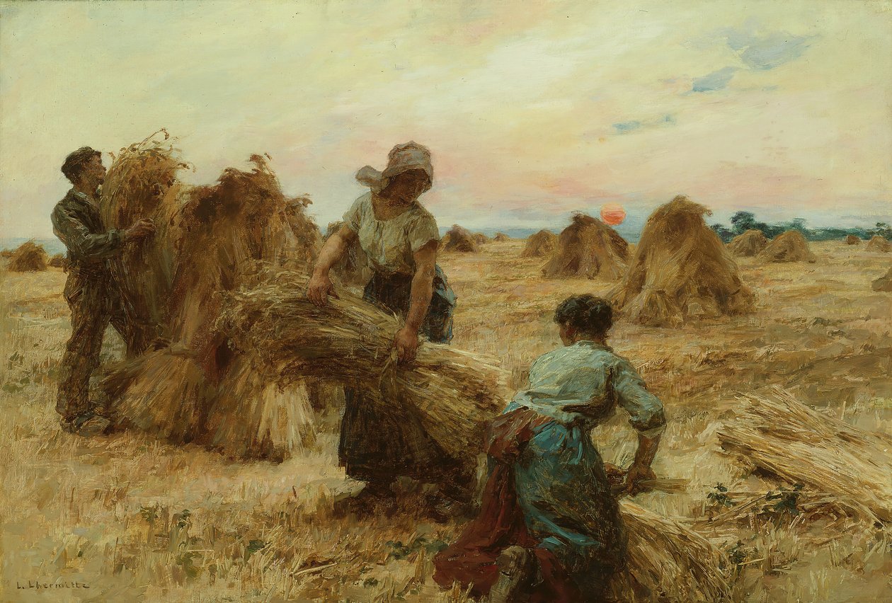 Biçerdöverler, 188889. by Leon Augustin Lhermitte