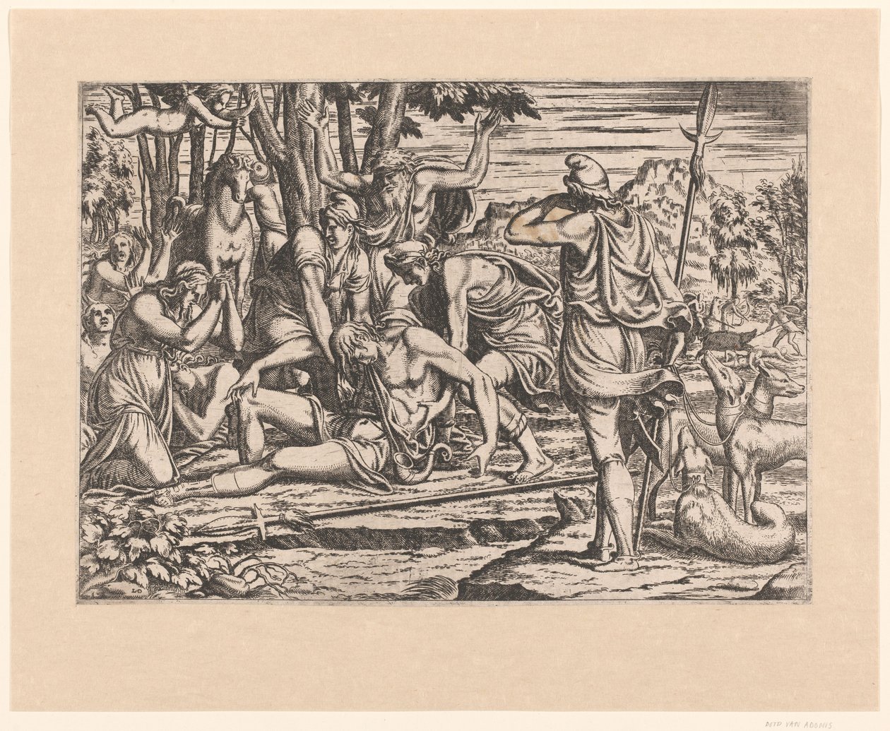 Adonis'in ölümü by Leon Davent