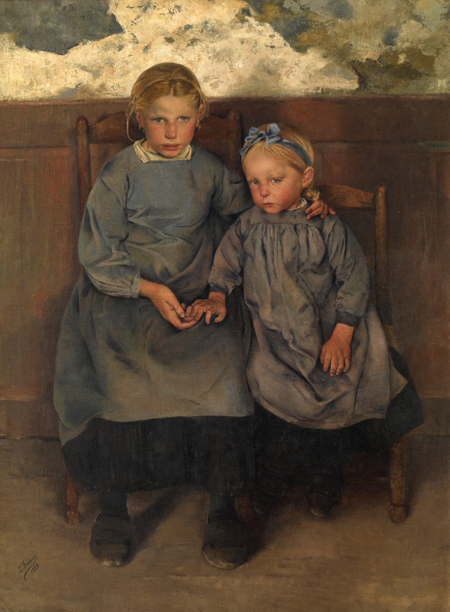 İki Valon Köylü Kızı by Leon Henri Marie Frederic