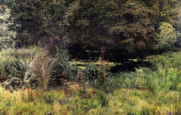 Sazlık ile Peyzaj by Leon Louis Tanzi