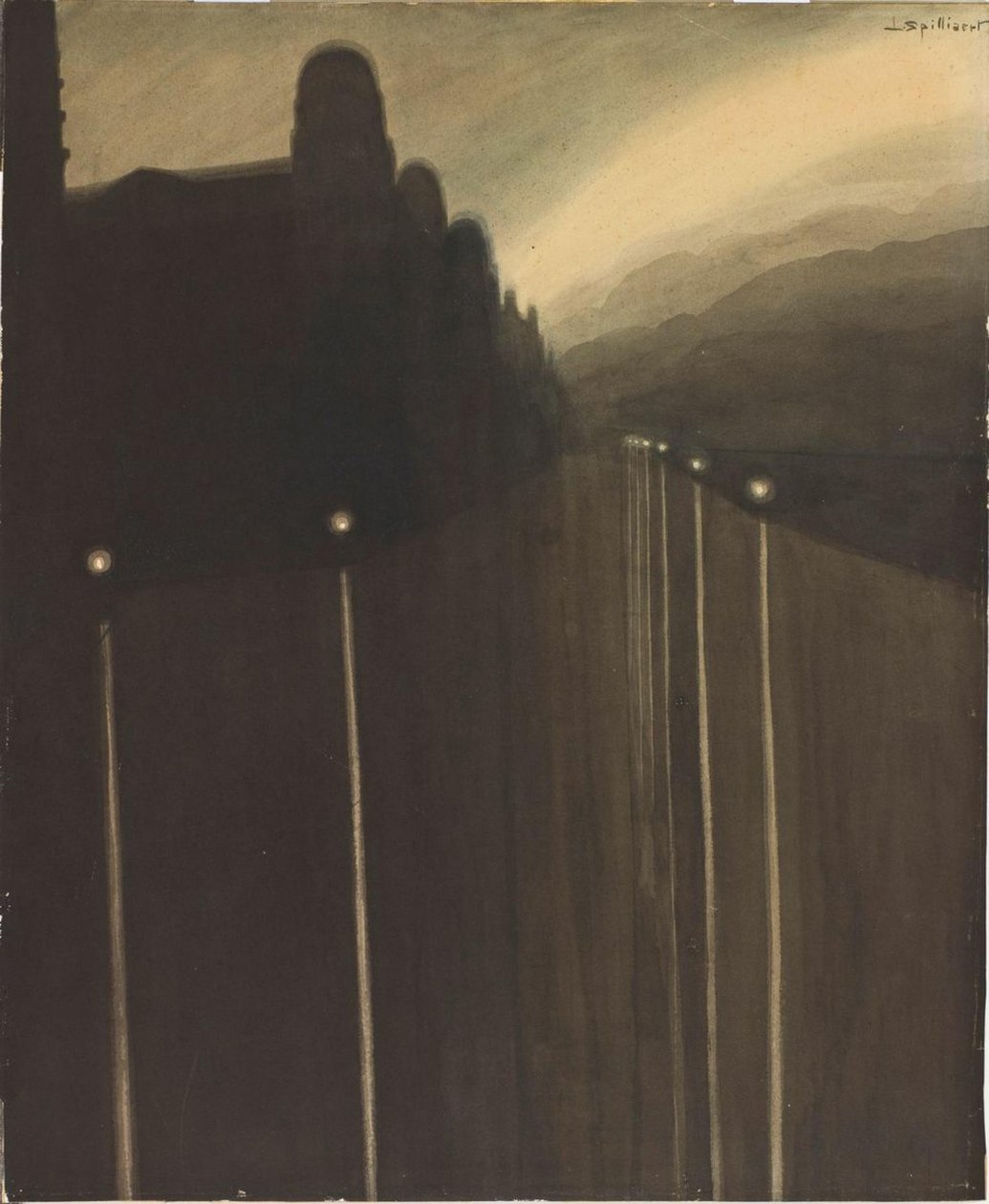 Dyke, Gece, 1908. by Leon Spilliaert