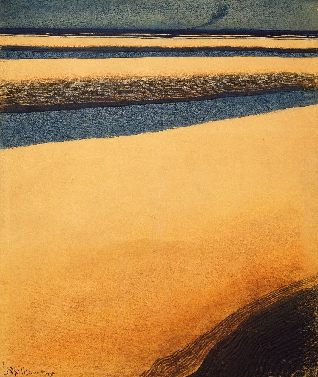 Liner, Vapur (tuval üzerine yağlıboya) by Leon Spilliaert