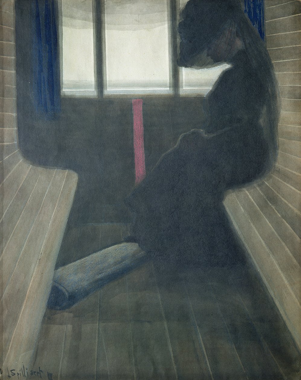 Trendeki Kadın, Dul by Leon Spilliaert