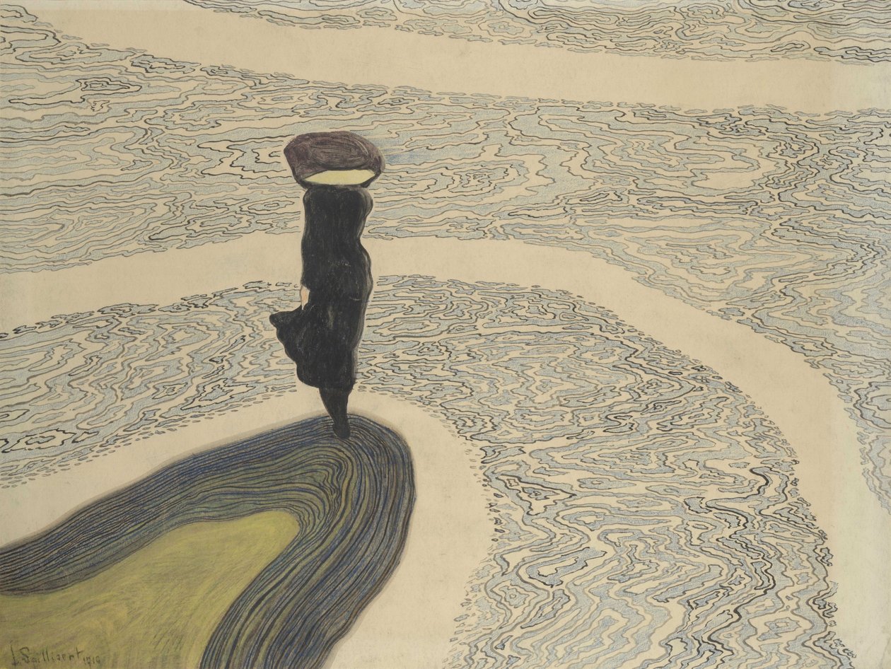 Kıyıdaki Kadın, 1910. by Leon Spilliaert