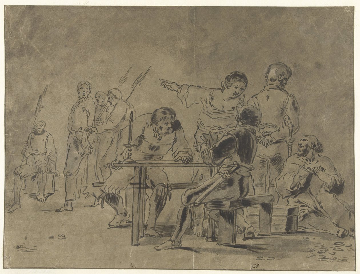 Peter Mesih'i reddediyor by Leonaert Bramer