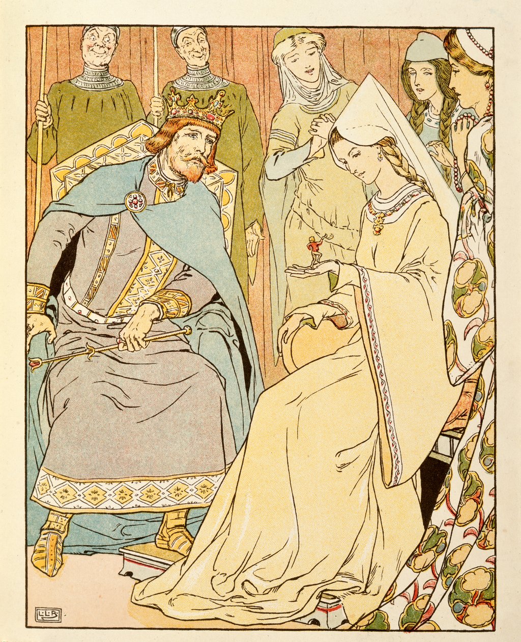 Tom Thumb'dan bir çizim by Leonard Leslie Brooke