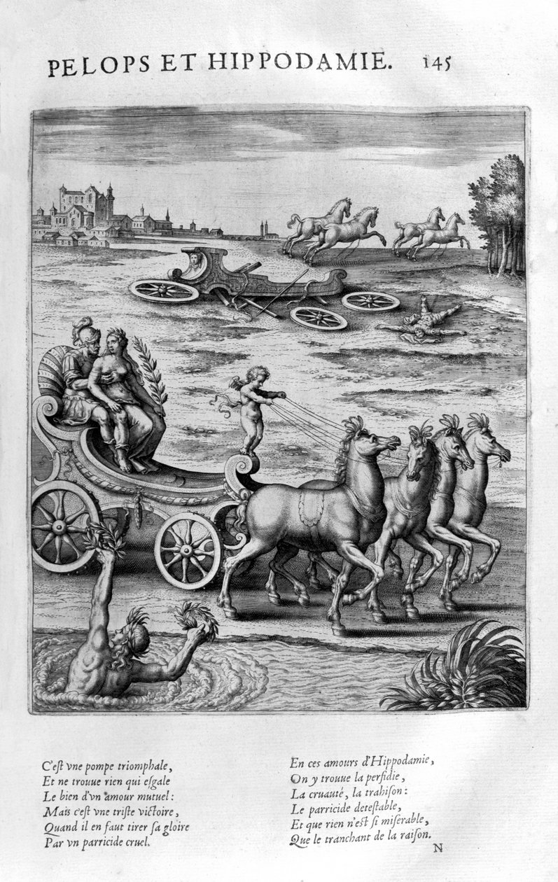 Pelops ve Hippodamia, 1615 by Leonard Gaultier