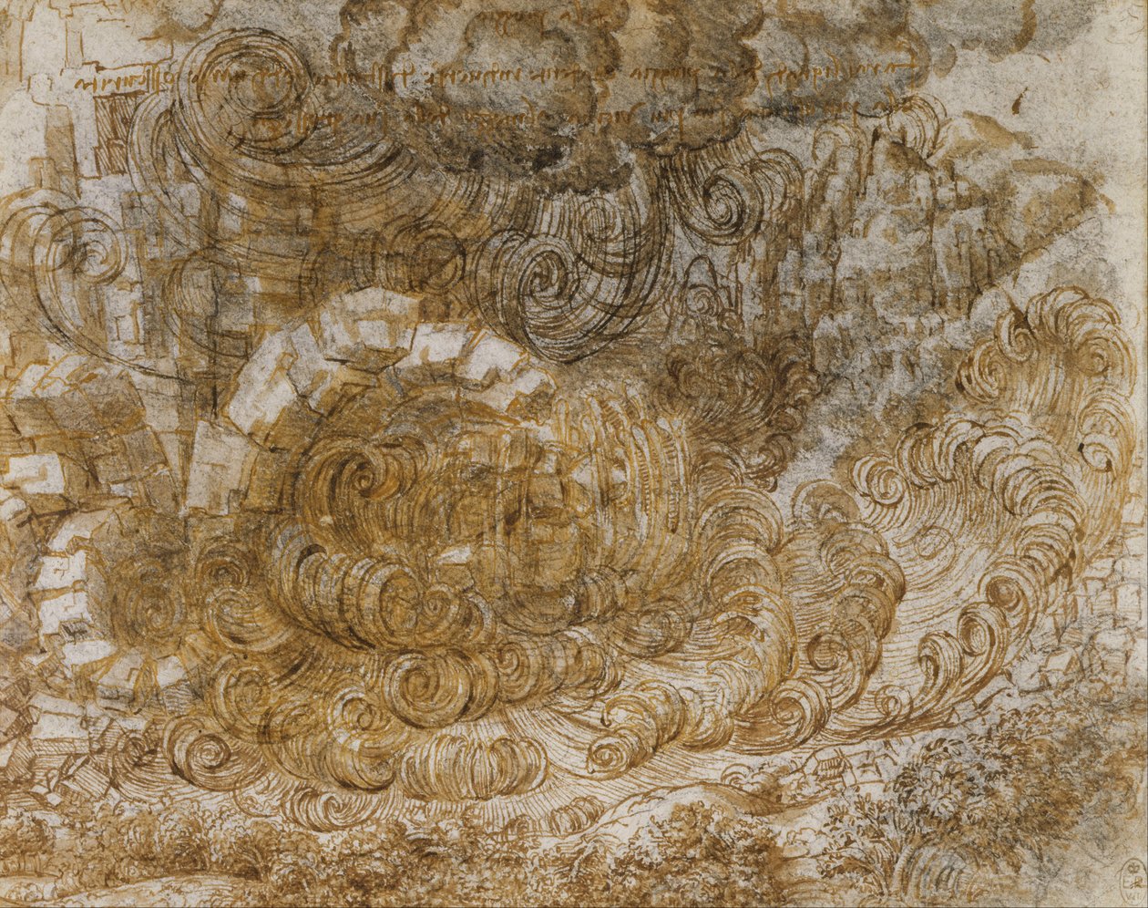 bir tufan by Leonardo da Vinci