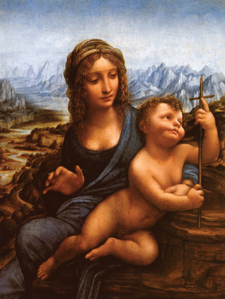 Yarnwinder Madonna by Leonardo da Vinci