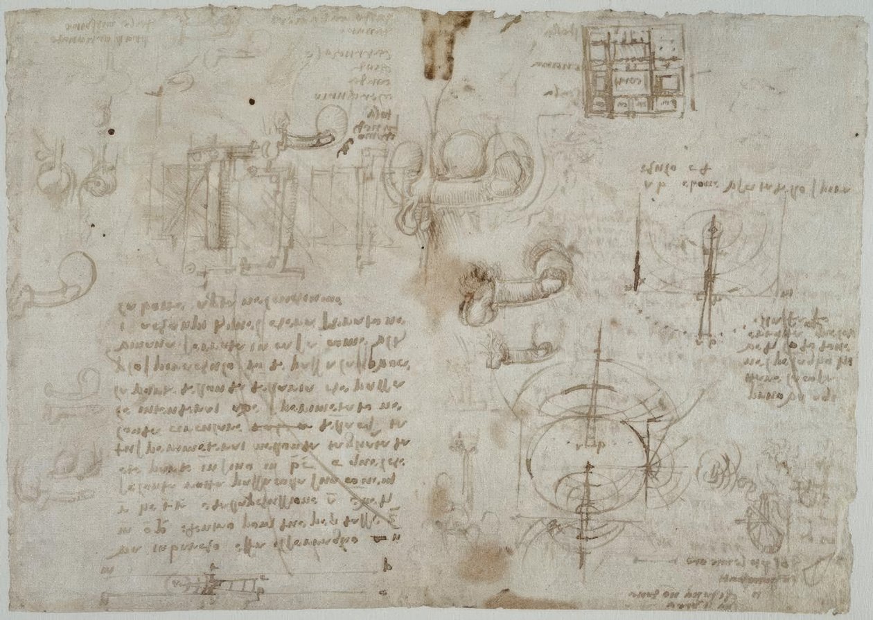 Suyun dalga hareketi üzerine çalışmalar, ... by Leonardo da Vinci