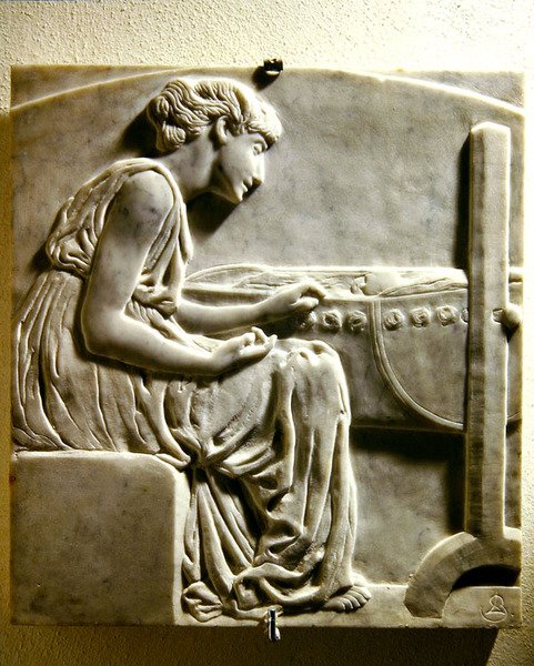 Annelik, beşik by Leonardo Bistolfi