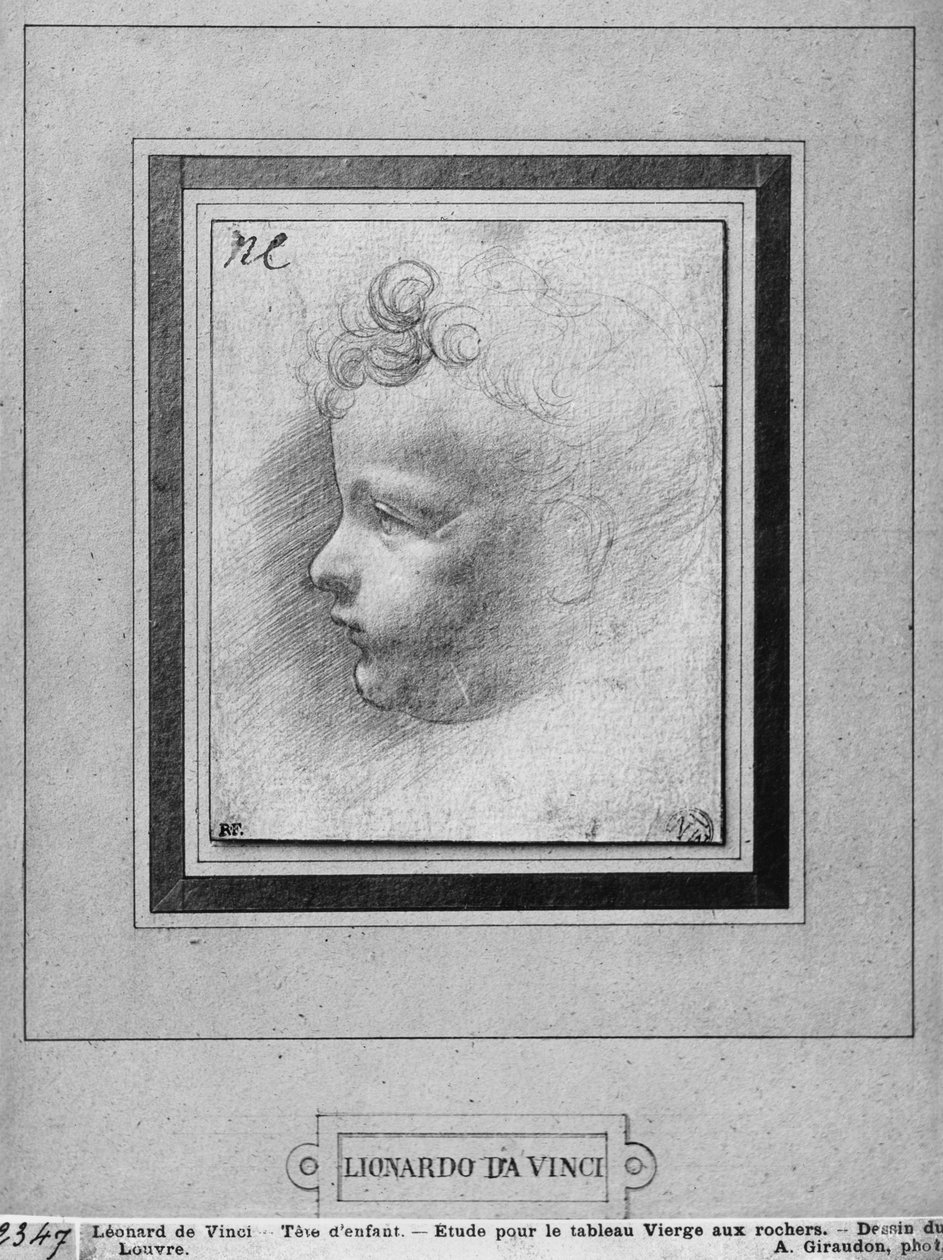 Bir çocuğun başı by Leonardo da Vinci