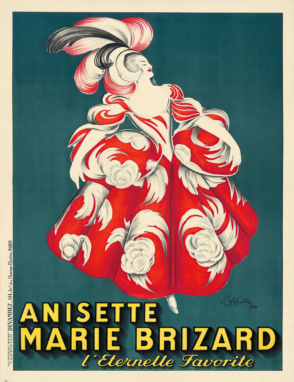 Anisette Marie Brizard, 1928. by Leonetto Cappiello
