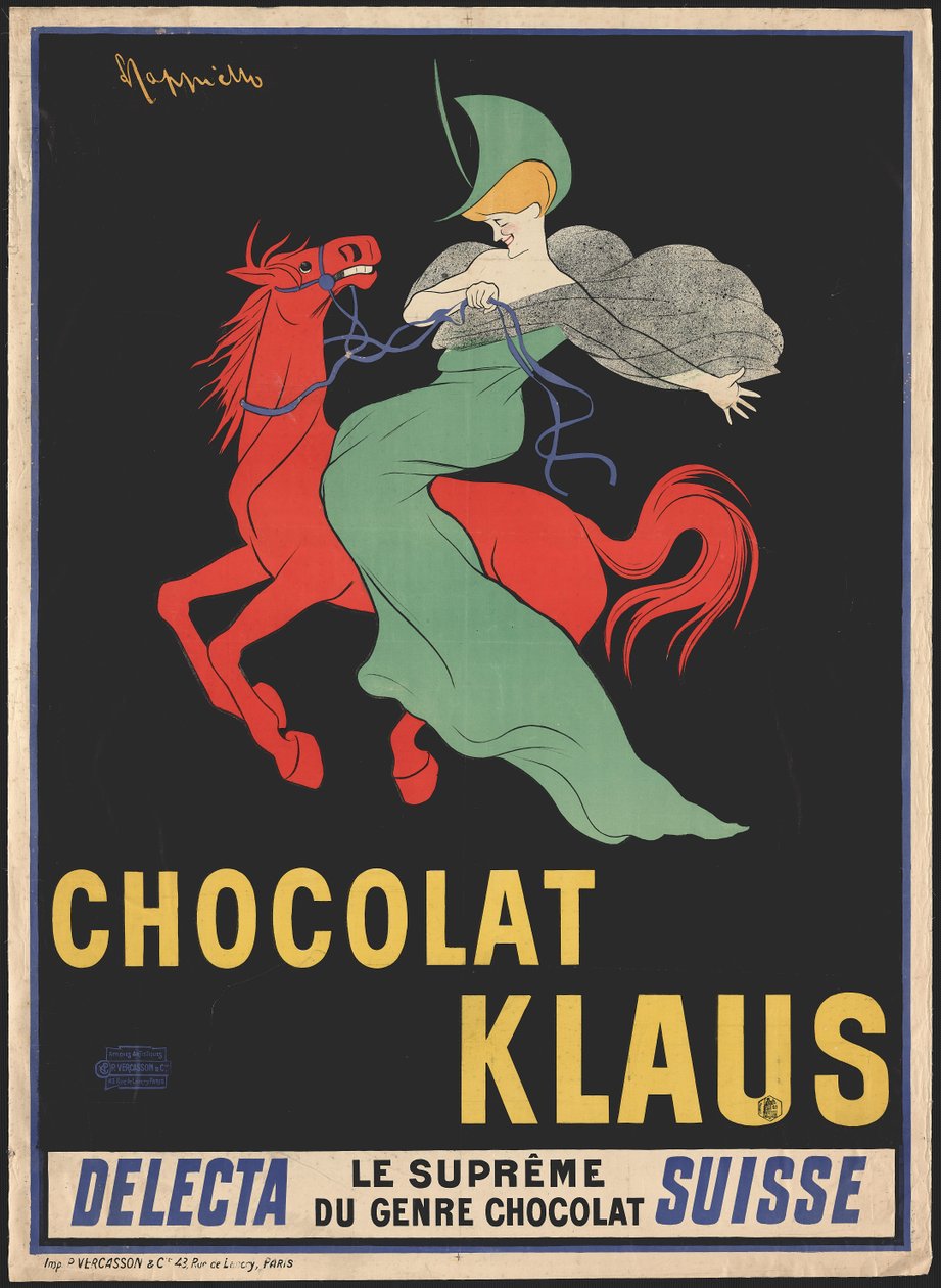 Çikolata Klaus, 1902. by Leonetto Cappiello