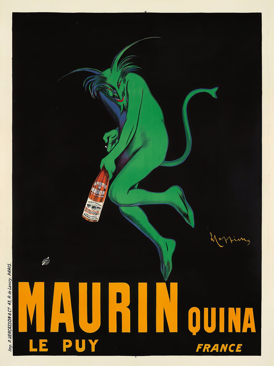 Maurin Quina, 1906. by Leonetto Cappiello