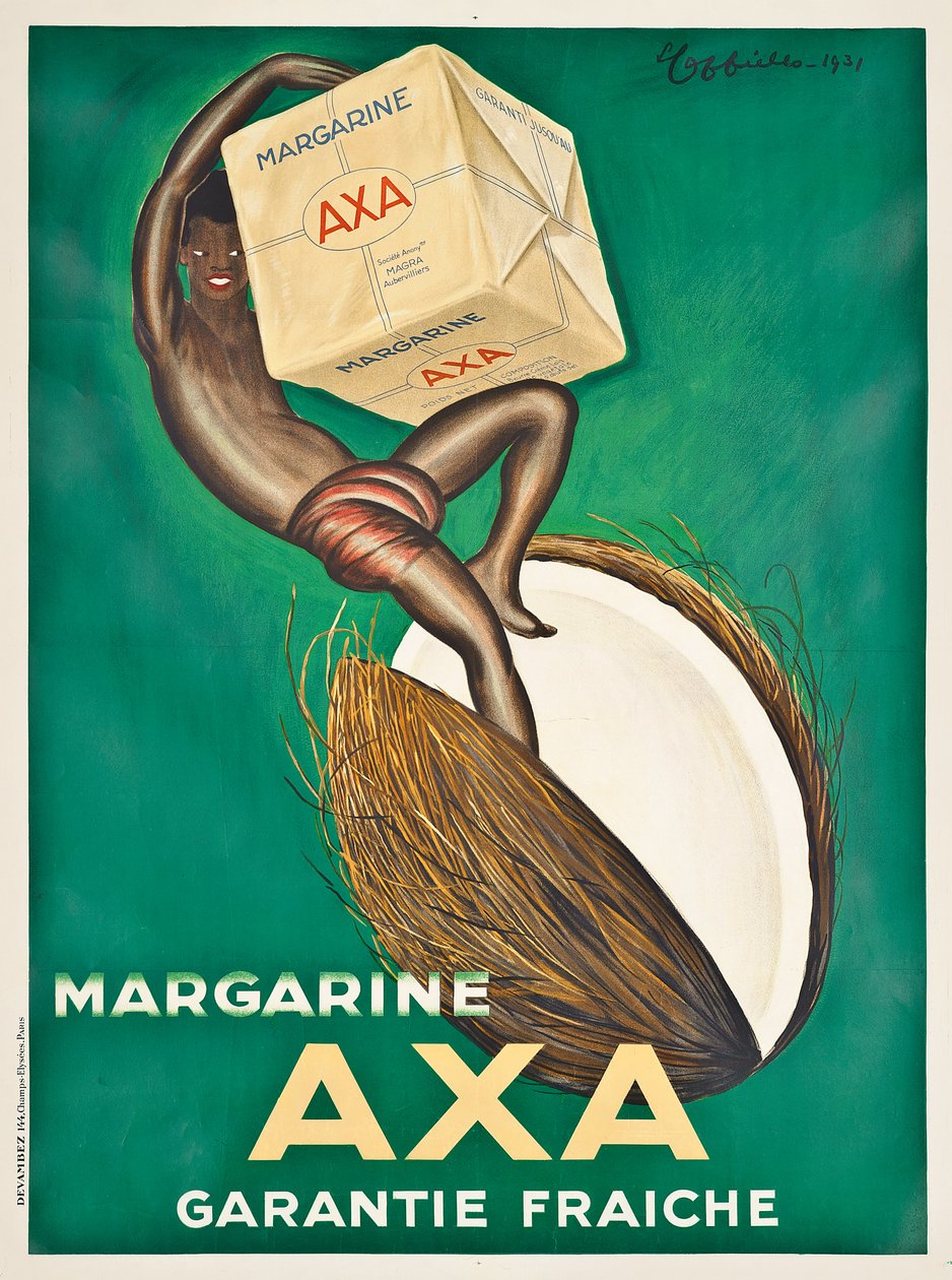 Afiş reklamı Axa margarin, 1931 by Leonetto Cappiello