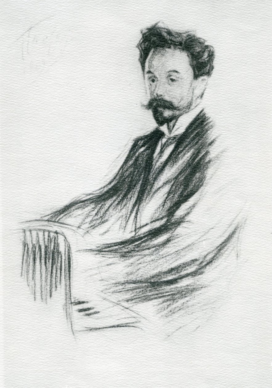 Aleksandr Nikolayeviç Scriabin (1827-1915), 1909 by Leonid Osipovic Pasternak