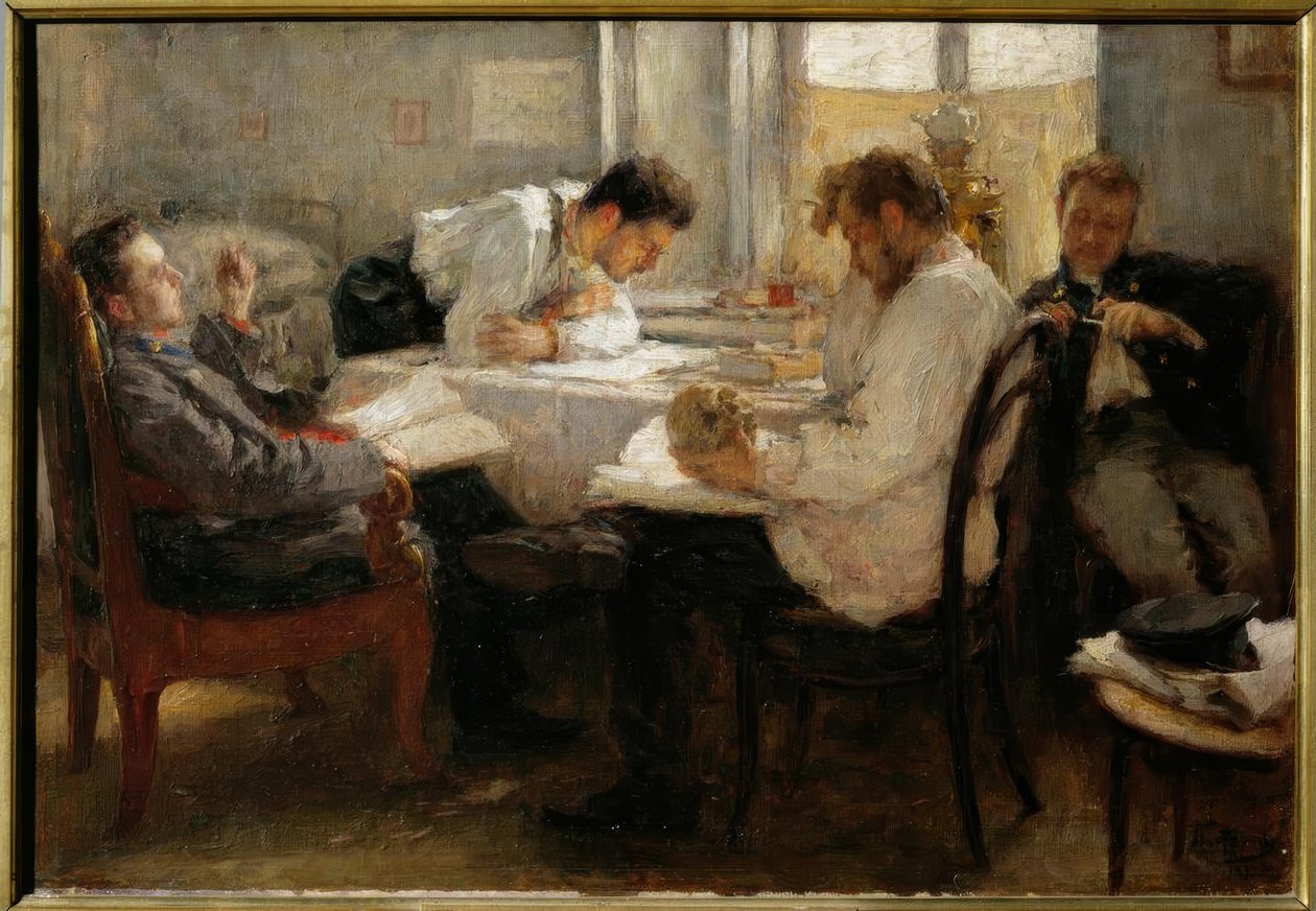 Sınavdan önceki akşam by Leonid Osipovic Pasternak