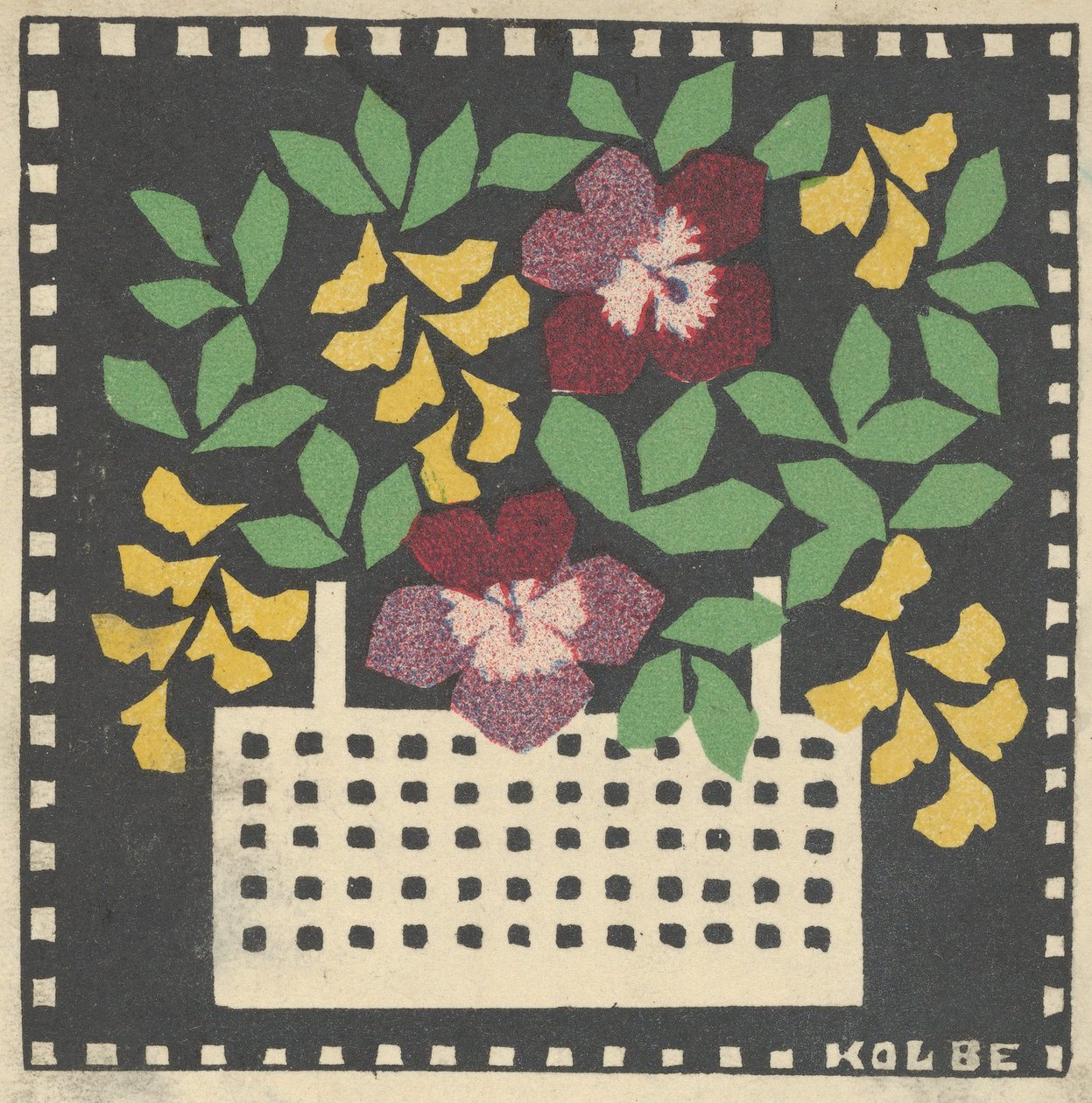 Çiçek Sepeti, 1907. by Leopoldine Kolbe