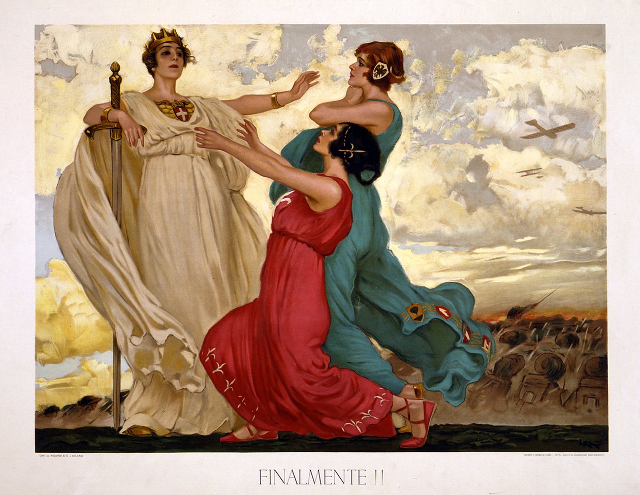 Sonunda!, 1918 by Leopoldo Metlicovich