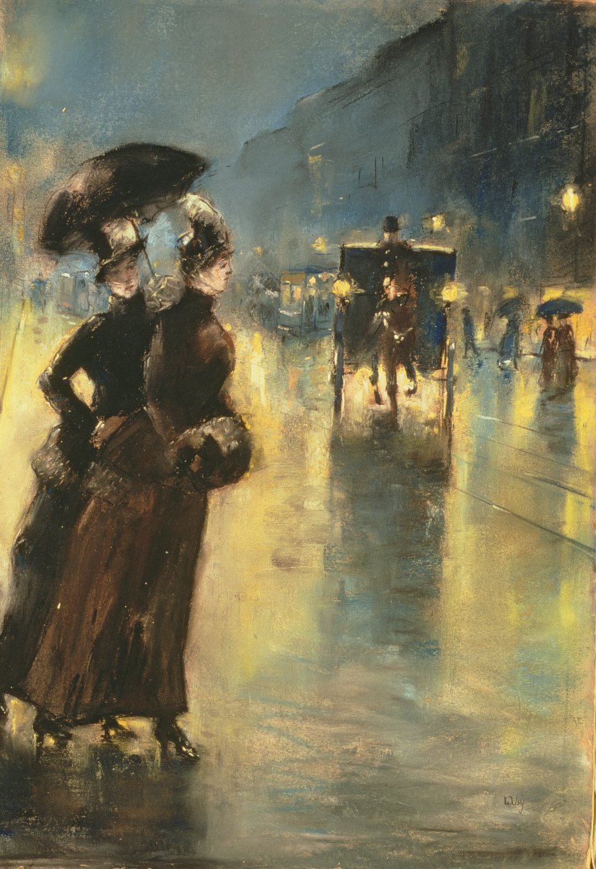 Geceleri Işıklar, 1889 by Lesser Ury