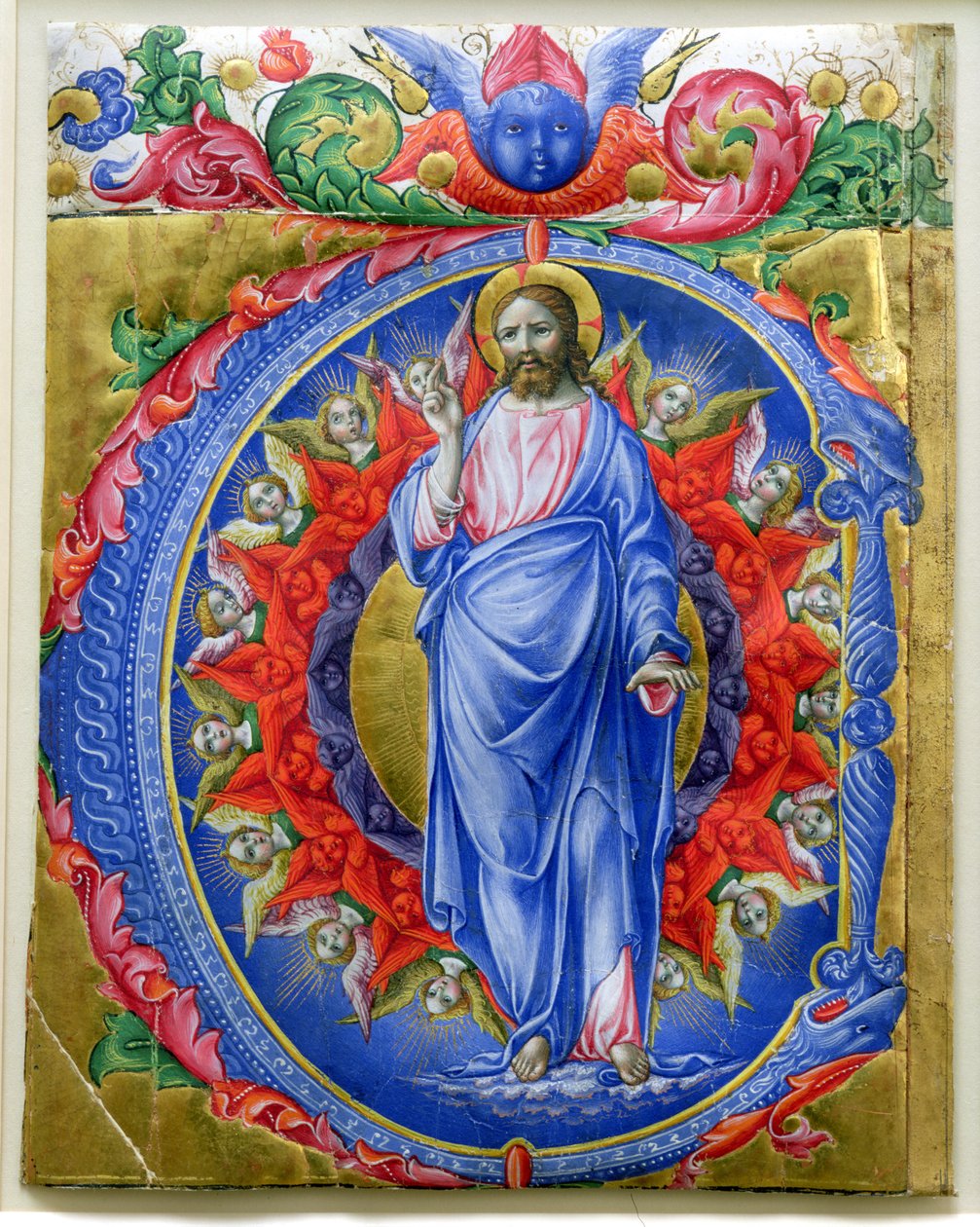ಕ್ರೈಸ್ಟ್ ಇನ್ ಗ್ಲೋರಿ, c.1467 ಟರ್ಕ್ by Liberale da Verona