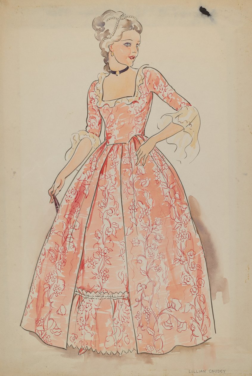 Elbise, ç. 1936. by Lillian Causey