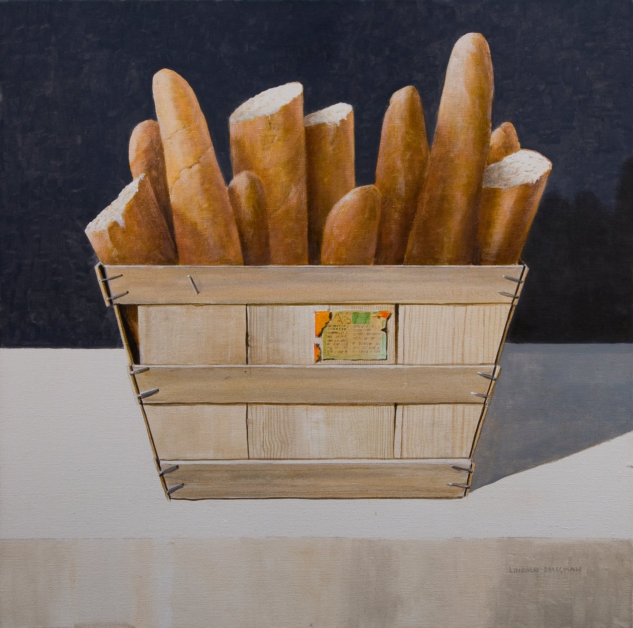 Bagetler, 2010 (tuval üzerine akrilik) by Lincoln Seligman