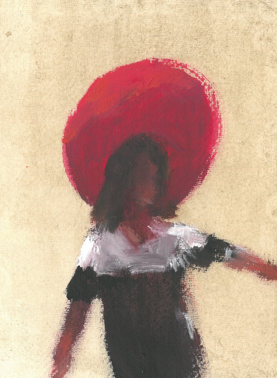 Isabel (kağıt üzerinde akrilik) by Lincoln Seligman