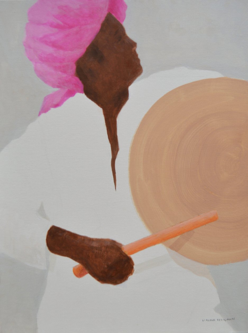 Davulcu, pembe türban by Lincoln Seligman